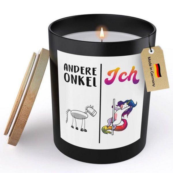 22Feels Duftkerze Deko Bester Onkel Geschenk Bday Weihnachten Mann von Nichte Neffe