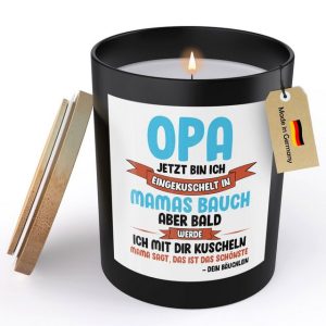 22Feels Duftkerze Deko Du Wirst Opa Schwangerschaft Geschenk Männer Werdender Grossvater