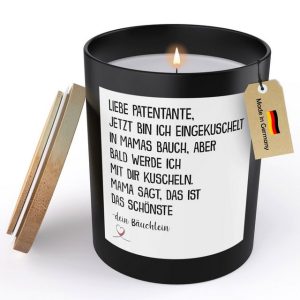 22Feels Duftkerze Deko Du Wirst Patentante Schwangerschaft Geschenk Frauen Damen Spruch