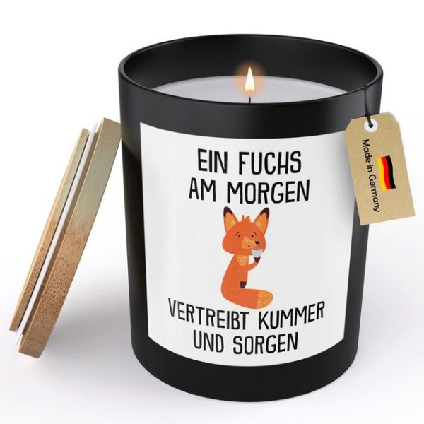 22Feels Duftkerze Deko Fuchs Lustig Süß Tier Geschenk Frauen Männer Couch Humor
