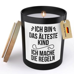 22Feels Duftkerze Deko Geschwister Geschenk Ältestes Kind Bruder Schwester Mädchen Junge