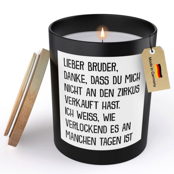 22Feels Duftkerze Deko Grosser Bruder Geschenk Bday Weihnachten Geschwister Mann