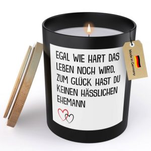 22Feels Duftkerze Deko Hochzeitstag Geschenk Ehefrau Geburtstag Valentinstag Frauen