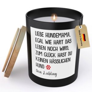 22Feels Duftkerze Deko Hundemama Geschenk Frauchen Hund Frauen Hundeliebe Couch Welpe