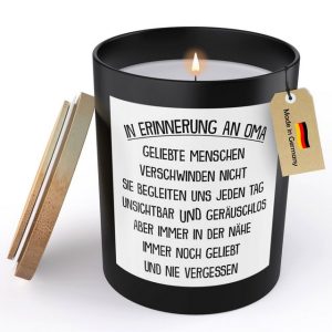 22Feels Duftkerze Deko In Erinnerung Oma Trauer Geschenk Andenken Grossmutter Kondolenz