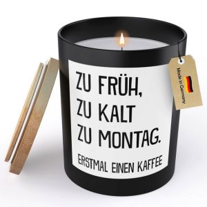22Feels Duftkerze Deko Lustiges Geschenk Humor MannWitzig Motiv Büro Frauen Wohnzimmer