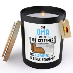 22Feels Duftkerze Deko Oma Geschenk Geburtstag Weihnachten Rente Frauen Grossmutter Mann