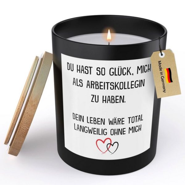 22Feels Duftkerze Deko Wichteln Geschenk Arbeitskollegin von Frau Lustigs Büro Frauen