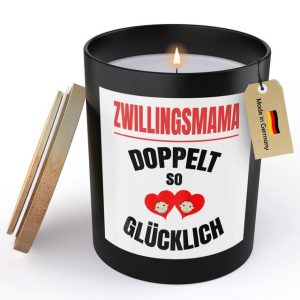 22Feels Duftkerze Deko Zwillingsmama Geschenk Mutter von Zwillingen Muttertag Frauen