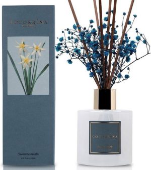 LuxusKollektion Duftkerze Raumduft Reed Diffuser 200ml Kaschmir Vanille 8 Duftstäbchen