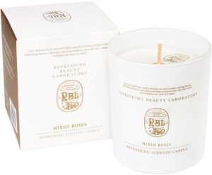 Rebul Kozmetik Duftkerze Mixed Roses - 210 g Kerze in Geschenkbox - Premium Raumduft (Glaskerze
