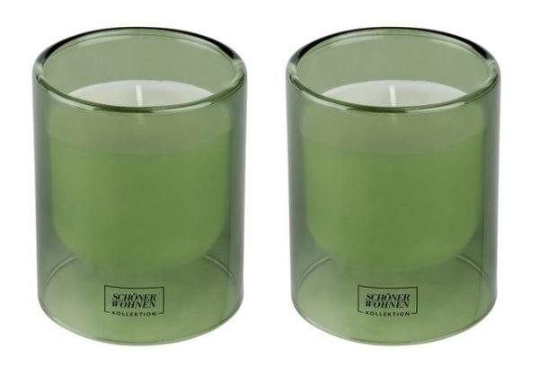 SCHÖNER WOHNEN-Kollektion Duftkerze »Basil L« (2-tlg)