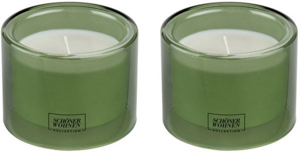 SCHÖNER WOHNEN-Kollektion Duftkerze »Basil M« (2-tlg)
