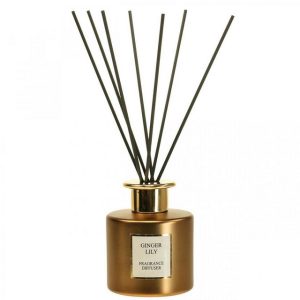 Viana Duftkerze Aromatischer Raumduft Diffusor Ginger Lily 150ml mit Duftstäbchen für