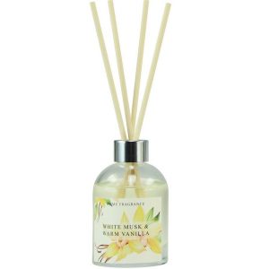 Viana Duftkerze Raumduft Duftstäbchen Vanille Weißer Moschus 100ml Glas