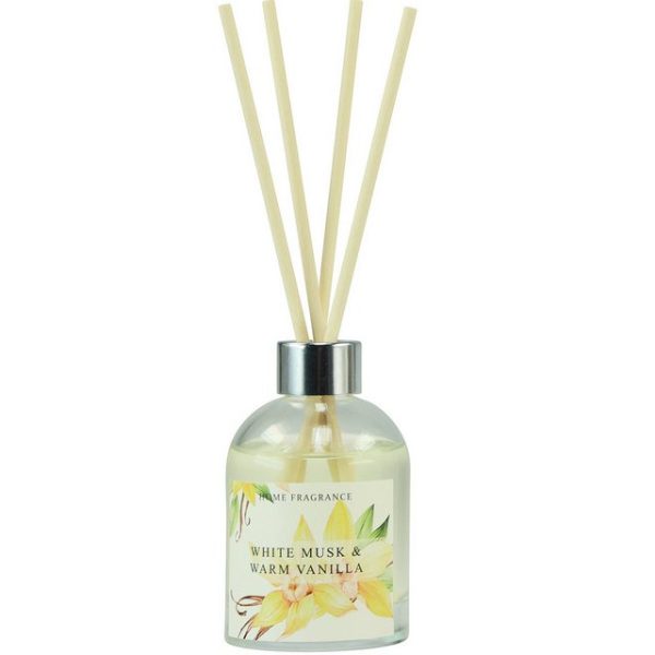 Viana Duftkerze Raumduft Duftstäbchen Vanille Weißer Moschus 100ml Glas