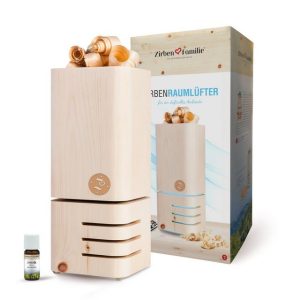 Zirbenfamilie Duftlampe Zirben Raumlüfter (Raumduft-Set)
